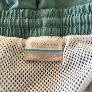 Columbia Teal Shorts with White Mesh